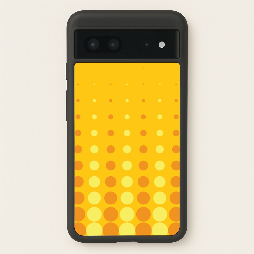 Yellow And Orange Dots Abstract Pattern - Abstract Patterns Phone Case for Google Pixel 7