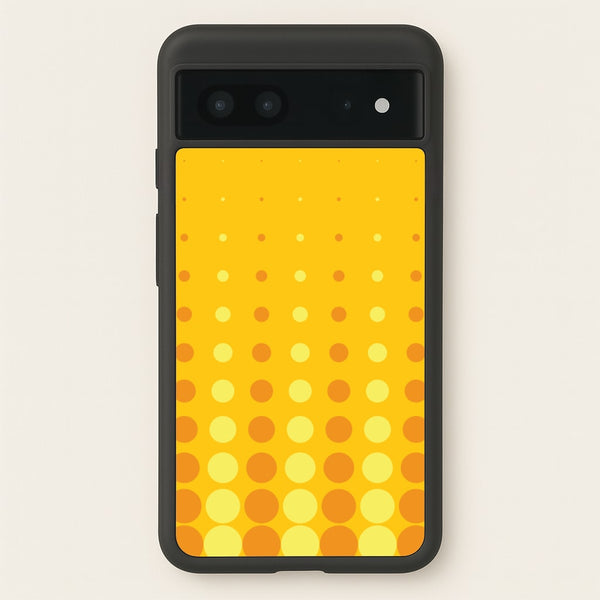 Yellow And Orange Dots Abstract Pattern - Abstract Patterns Phone Case for Google Pixel 7