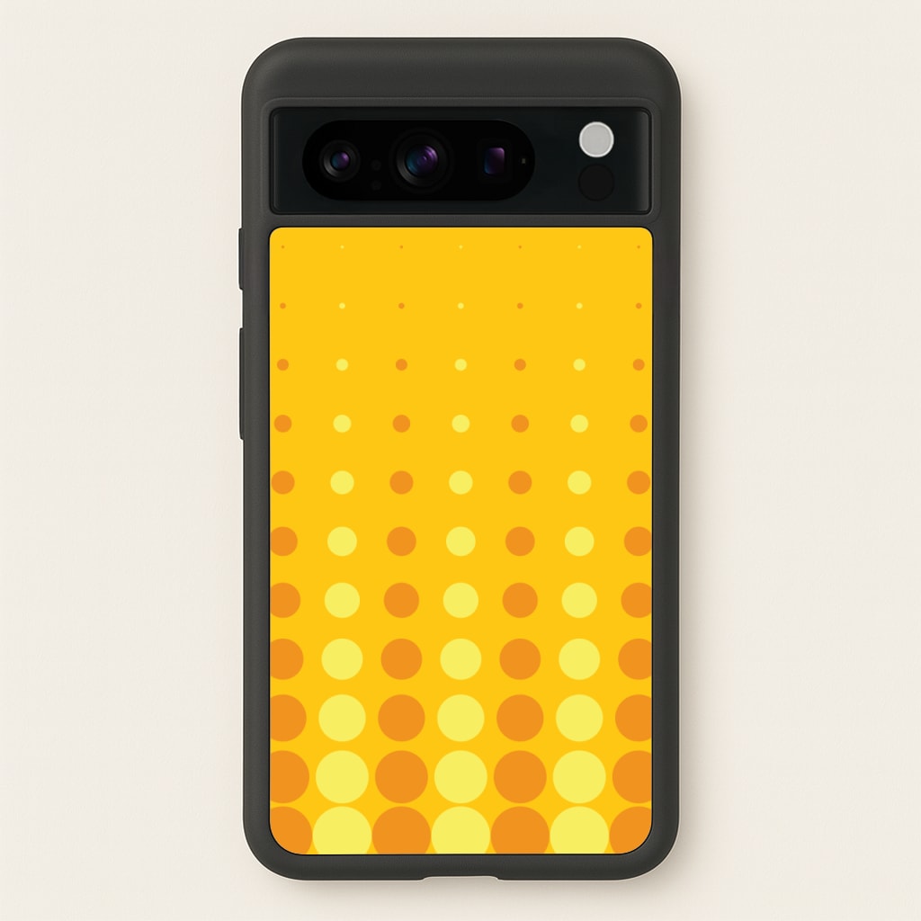 Yellow And Orange Dots Abstract Pattern - Abstract Patterns Phone Case for Google Pixel 8 Pro
