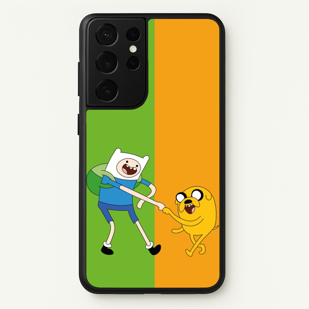 Jake The Dog And Finn The Human - Adventure Time Phone Case for Galaxy S21 Ultra