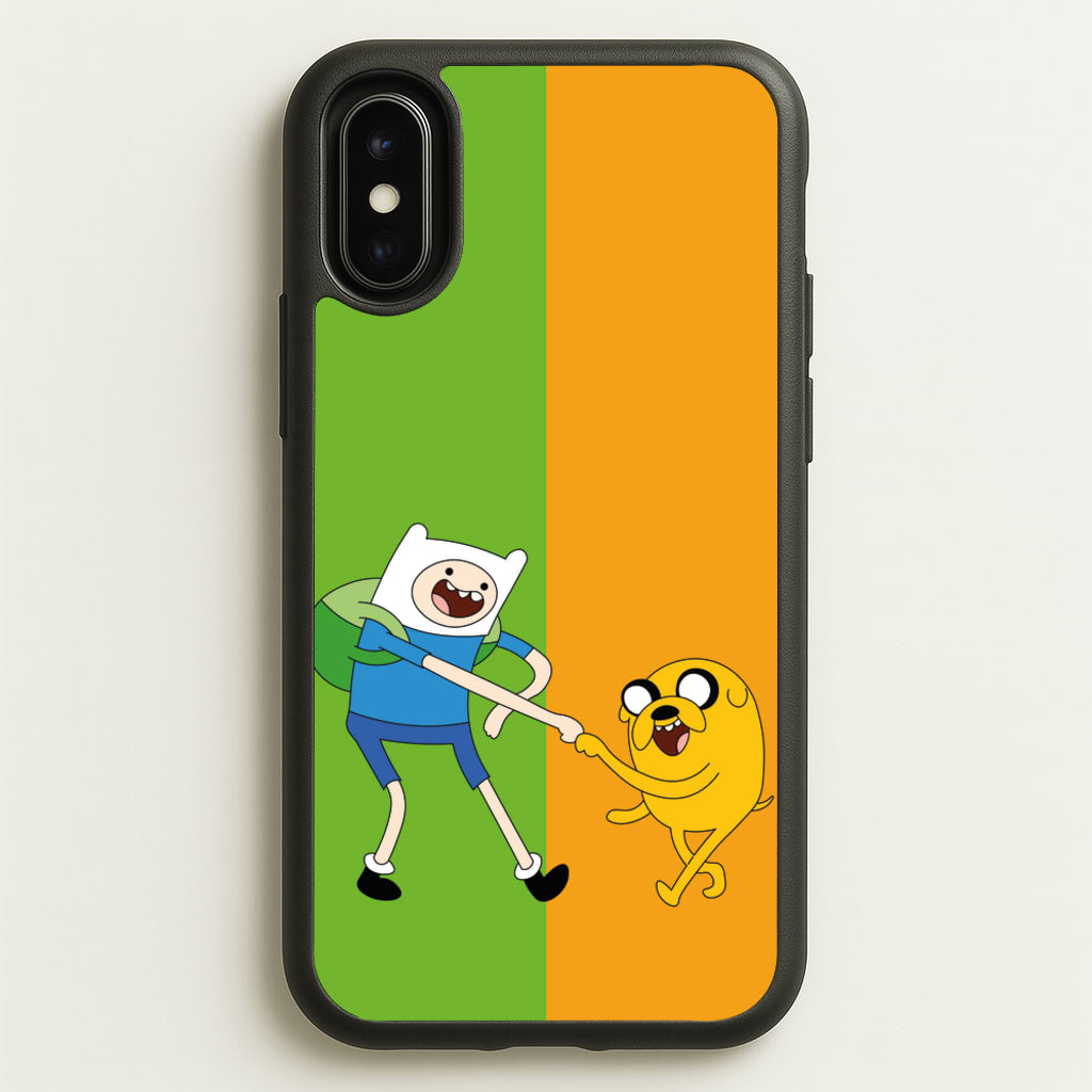 Jake The Dog And Finn The Human - Adventure Time Phone Case for iPhone X / XS