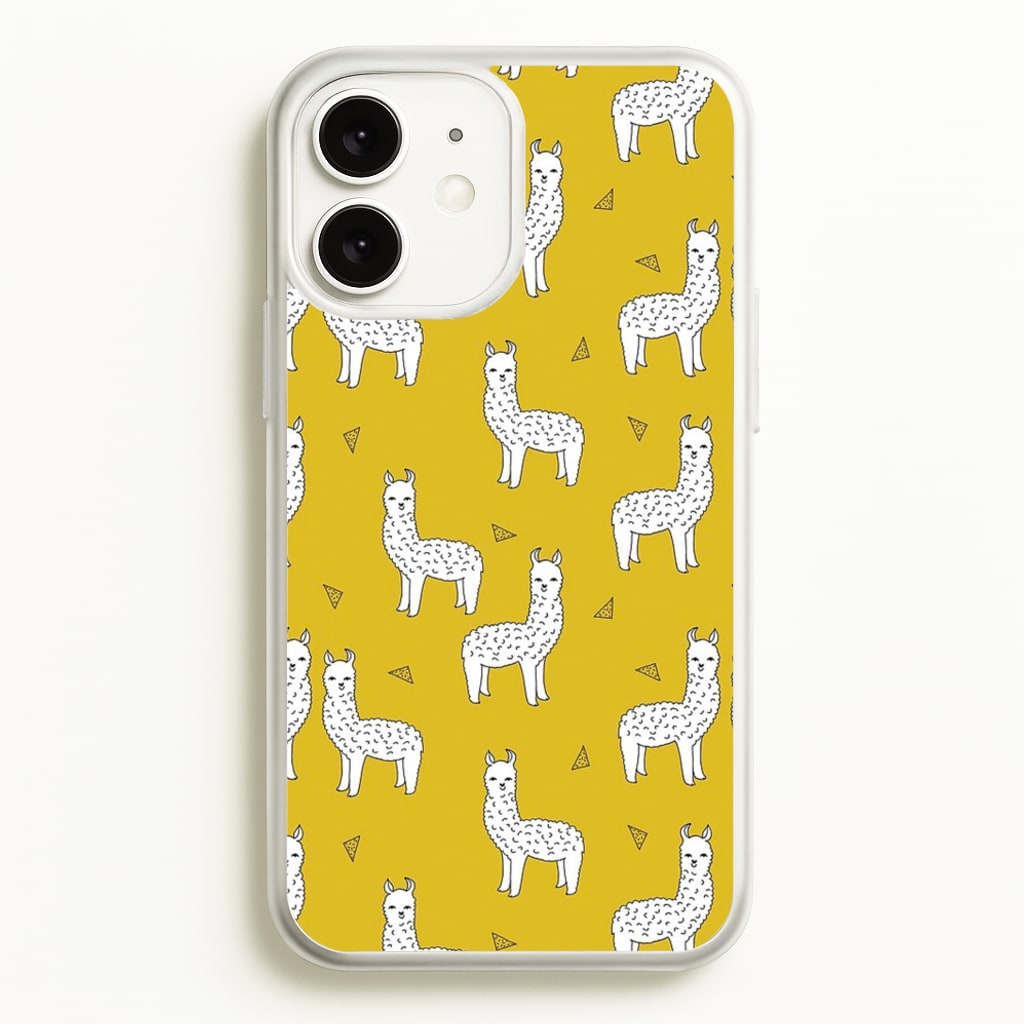 Mustard Alpaca Pattern - Phone Case for iPhone 11