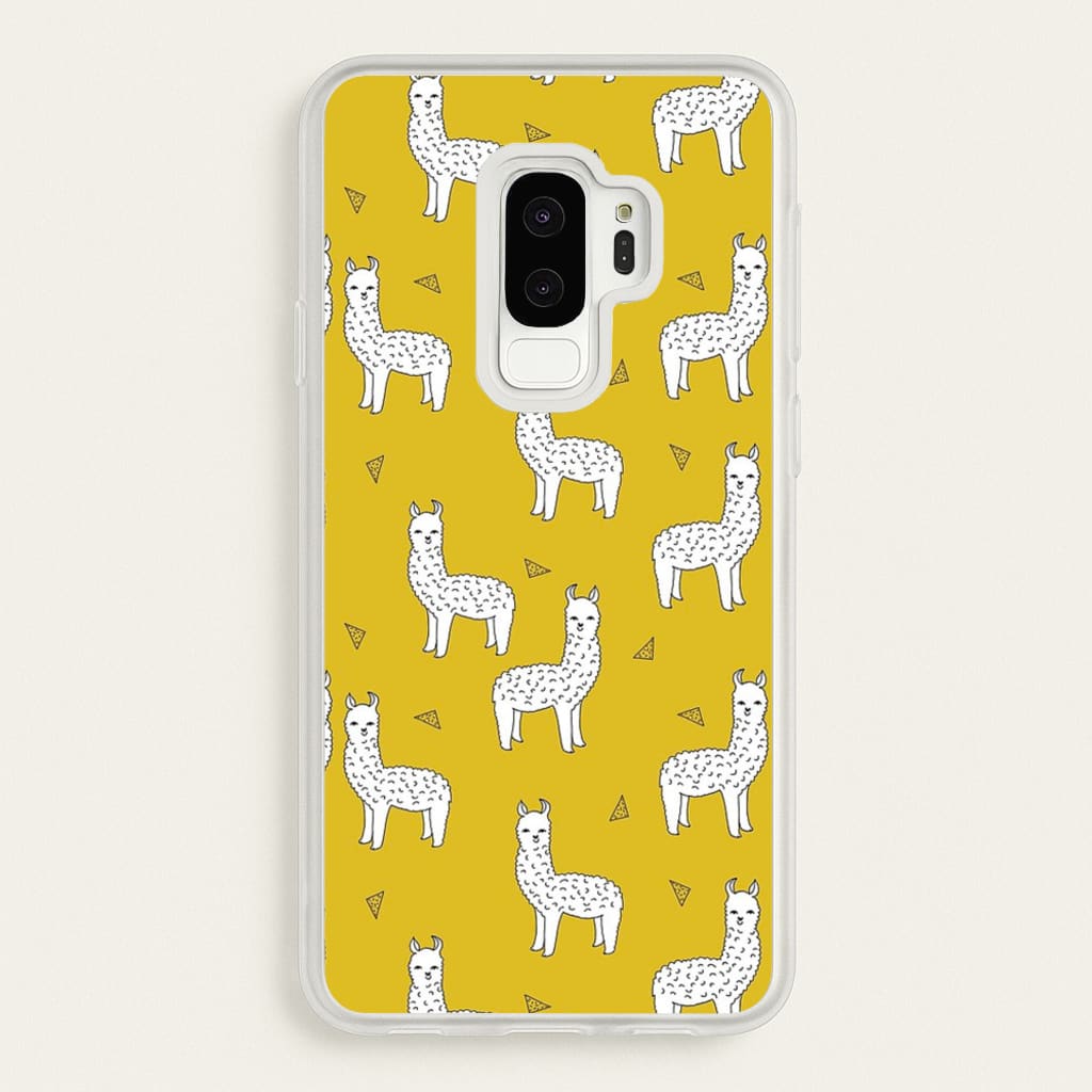 Mustard Alpaca Pattern - Phone Case for Galaxy S9 Plus