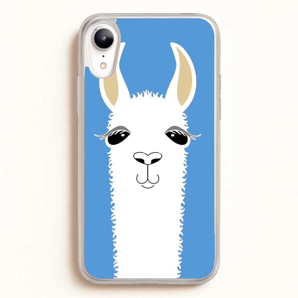 Llama Portrait - Phone Case for iPhone XR