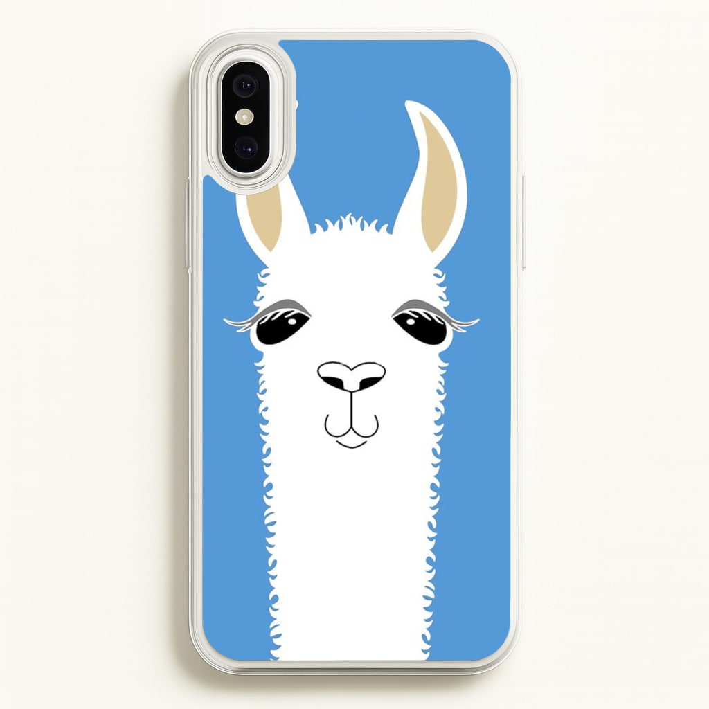 Llama Portrait - Phone Case for iPhone XS Max
