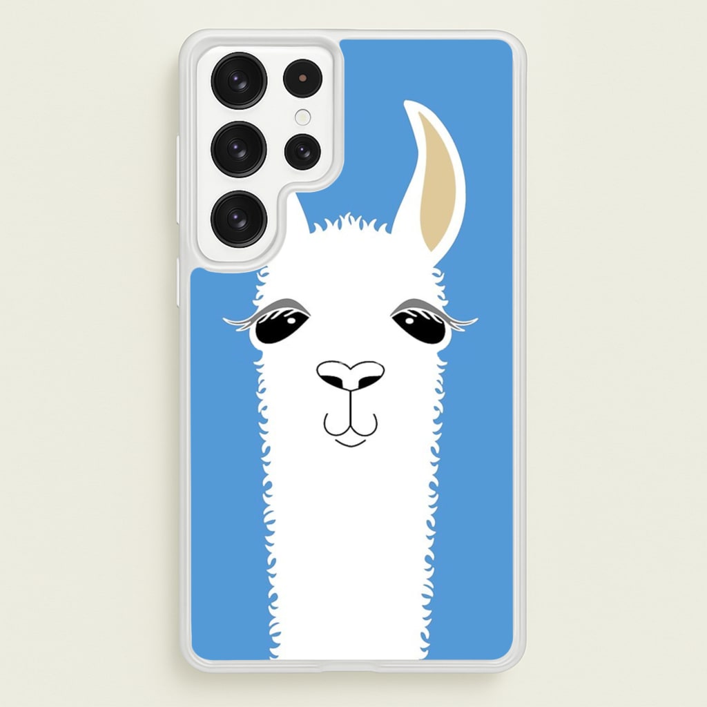 Llama Portrait - Phone Case for Galaxy S22 Ultra