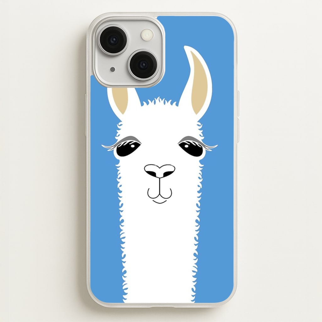 Llama Portrait - Phone Case for iPhone 13 Mini