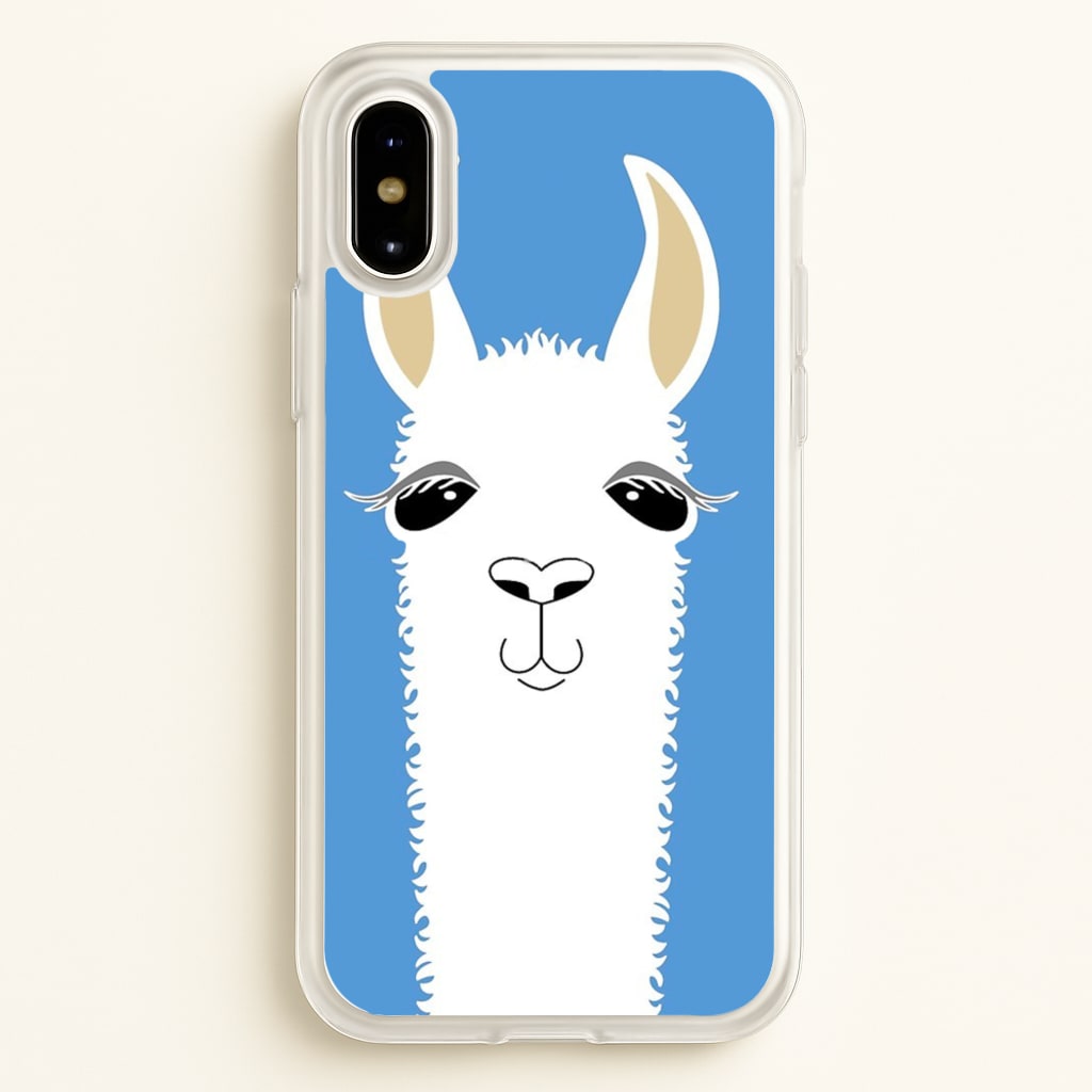Llama Portrait - Phone Case for iPhone X / XS