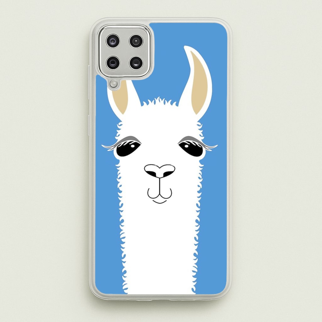 Llama Portrait - Phone Case for Galaxy A12