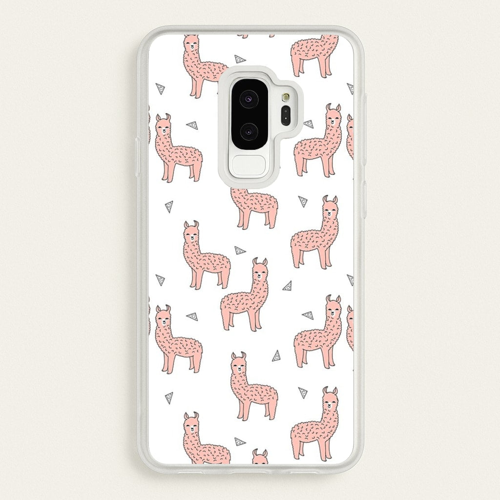Pale Pink Alpaca Pattern - Phone Case for Galaxy S9 Plus