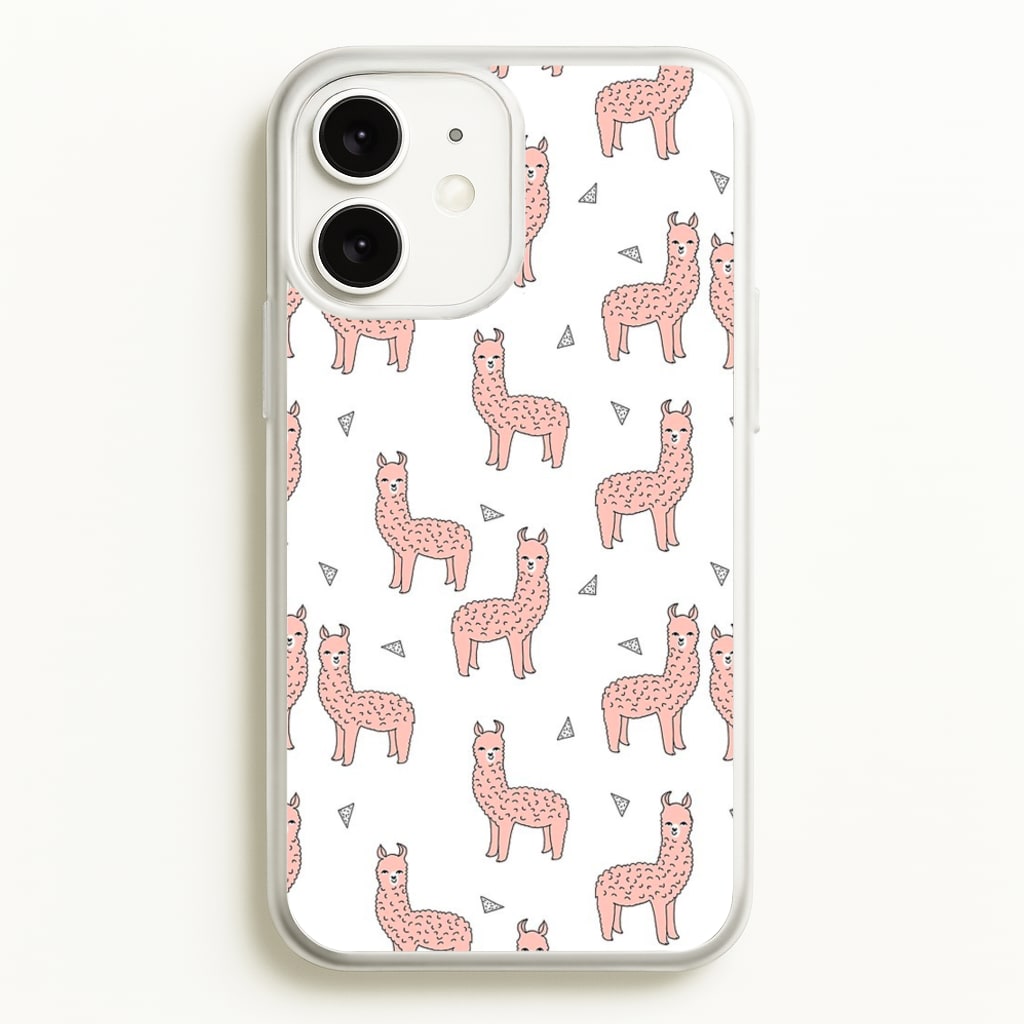 Pale Pink Alpaca Pattern - Phone Case for iPhone 11