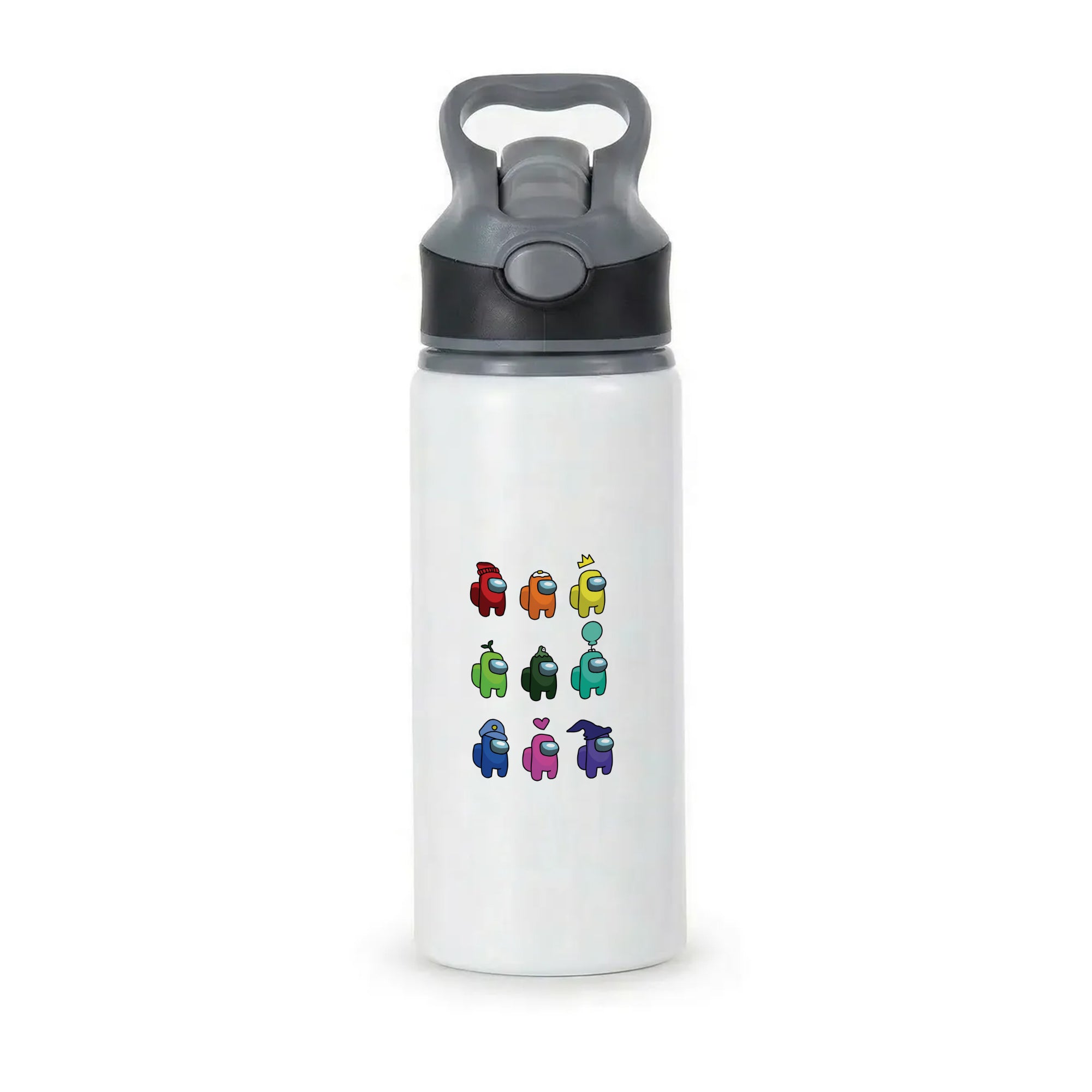 Among Gaming characters Active Water Bottle - Black
