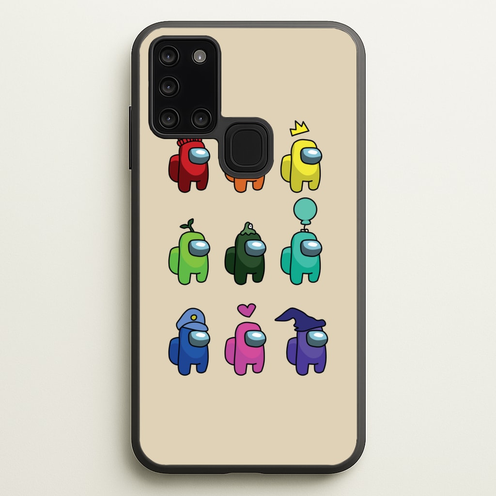 Among Gaming characters - Among Us Phone Case for Galaxy A21s