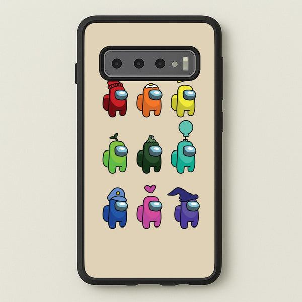 Among Gaming characters - Among Us Phone Case for Galaxy S10