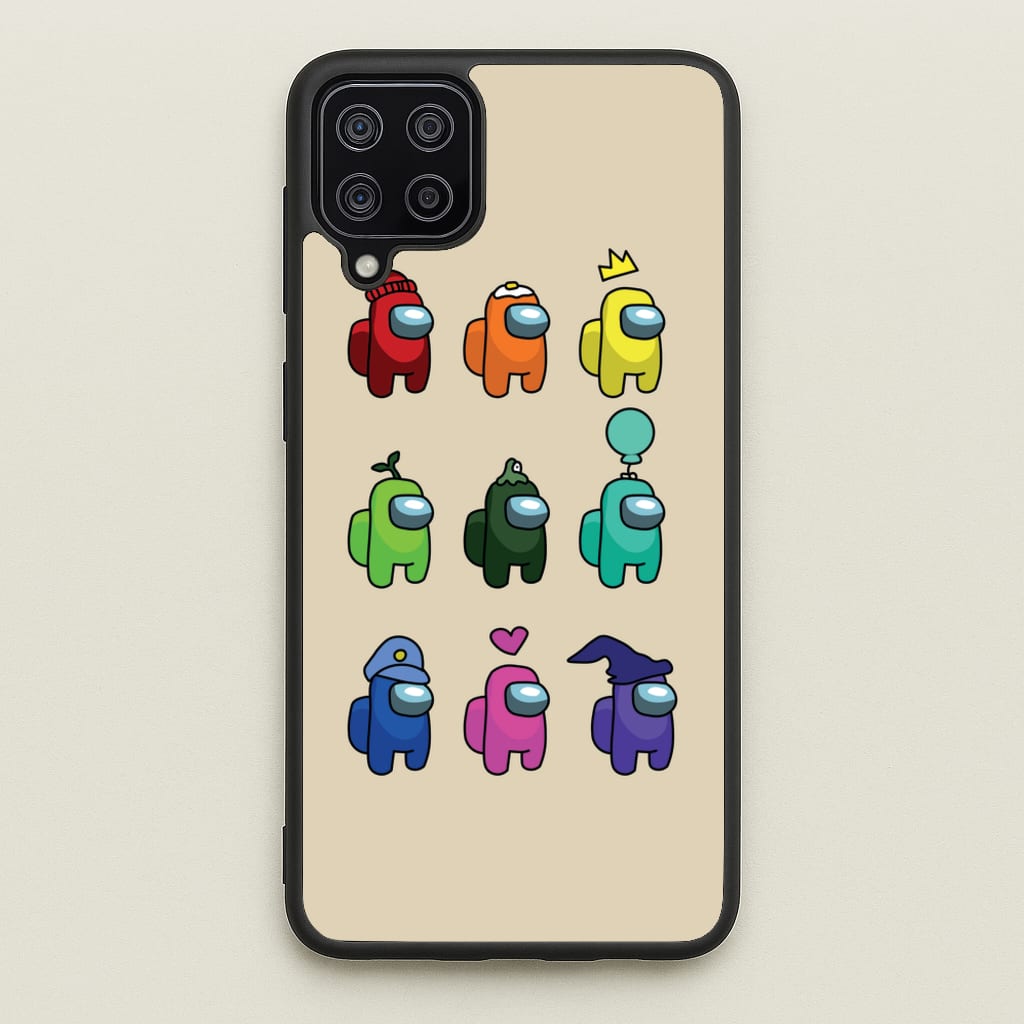 Among Gaming characters - Among Us Phone Case for Galaxy A12