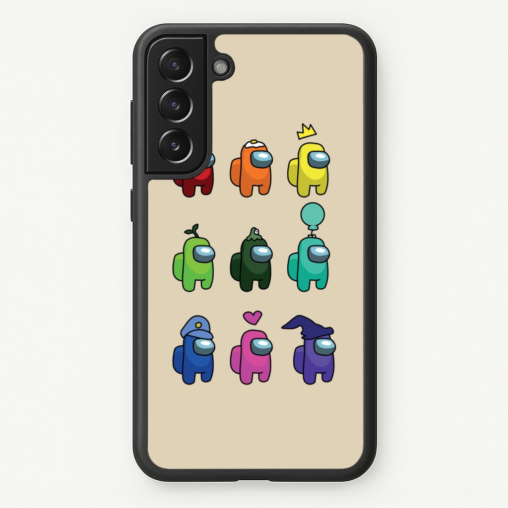 Among Gaming characters - Among Us Phone Case for Galaxy S21FE