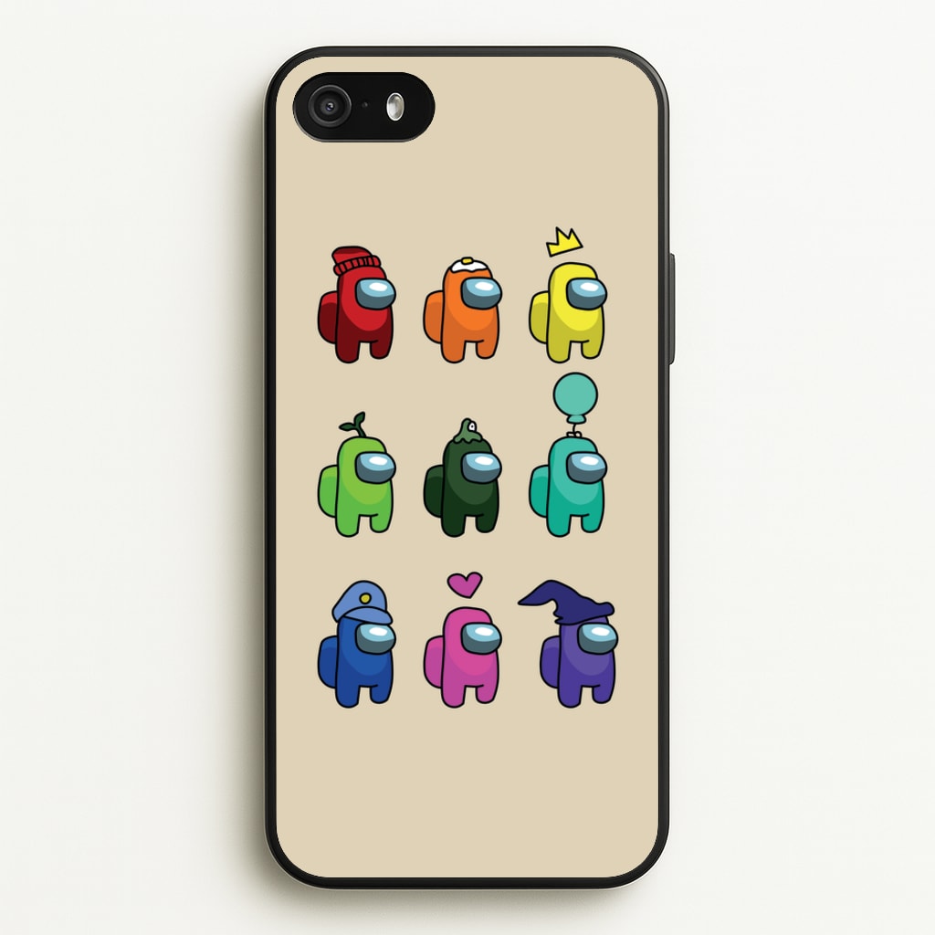 Among Gaming characters - Among Us Phone Case for iPhone 5 / 5s / SE 2016