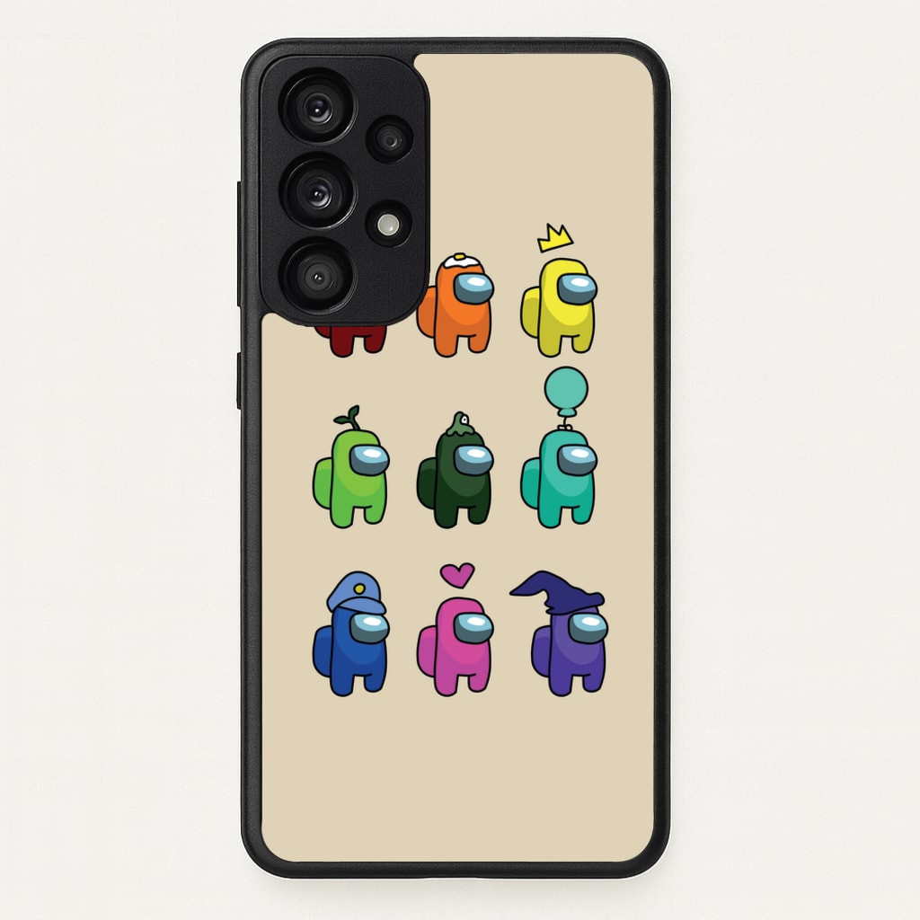 Among Gaming characters - Among Us Phone Case for Galaxy A53