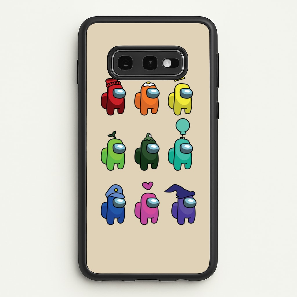 Among Gaming characters - Among Us Phone Case for Galaxy S10e