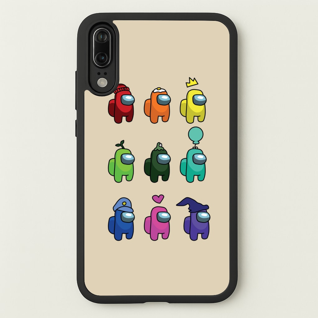 Among Gaming characters - Among Us Phone Case for Huawei P20