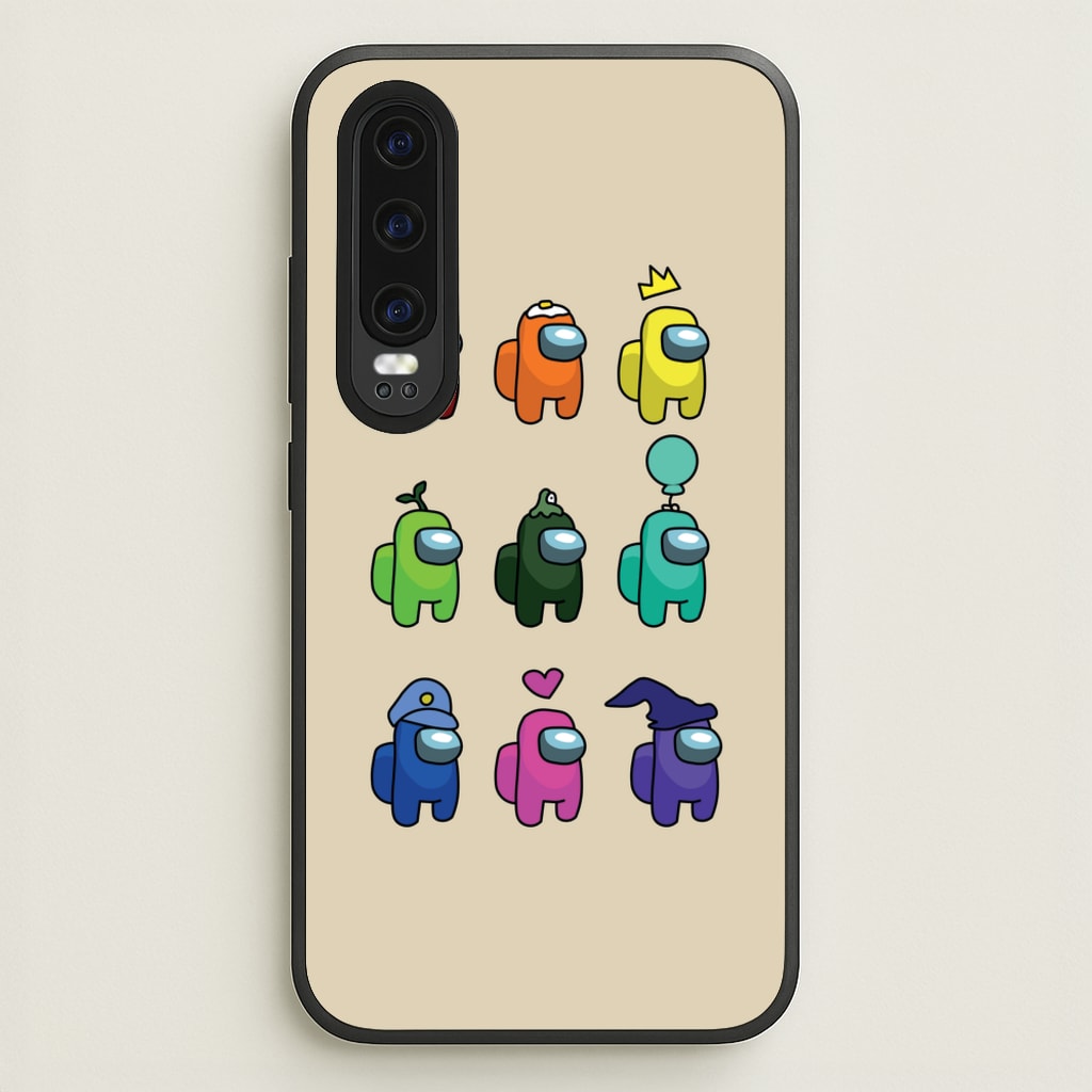 Among Gaming characters - Among Us Phone Case for Huawei P30