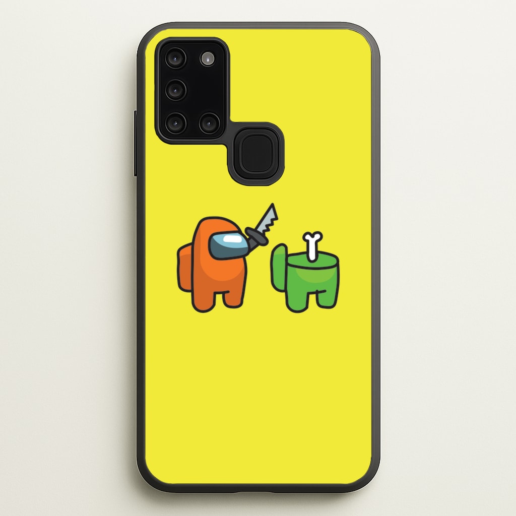 Among Gaming Killed - Among Us Phone Case for Galaxy A21s