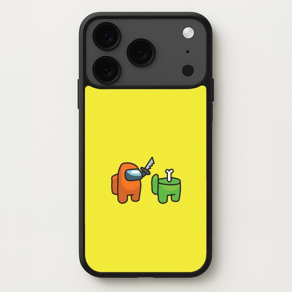 Among Gaming Killed Phone Case for iPhone 17 Pro Max