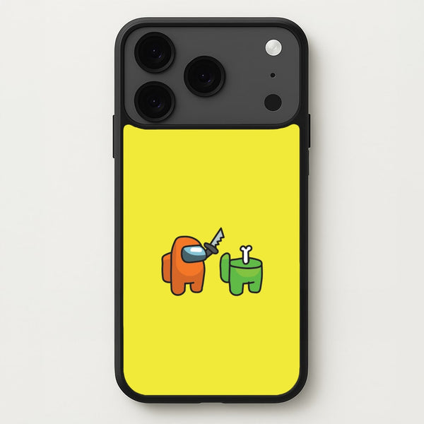 Among Gaming Killed Phone Case for iPhone 17 Pro Max