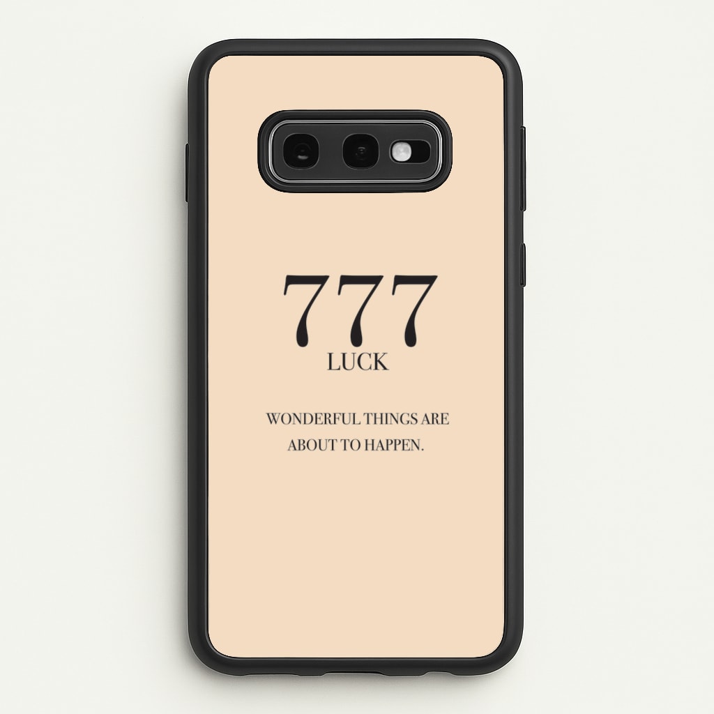 777 - Angel Numbers - Angel Numbers Phone Case for Galaxy S10e