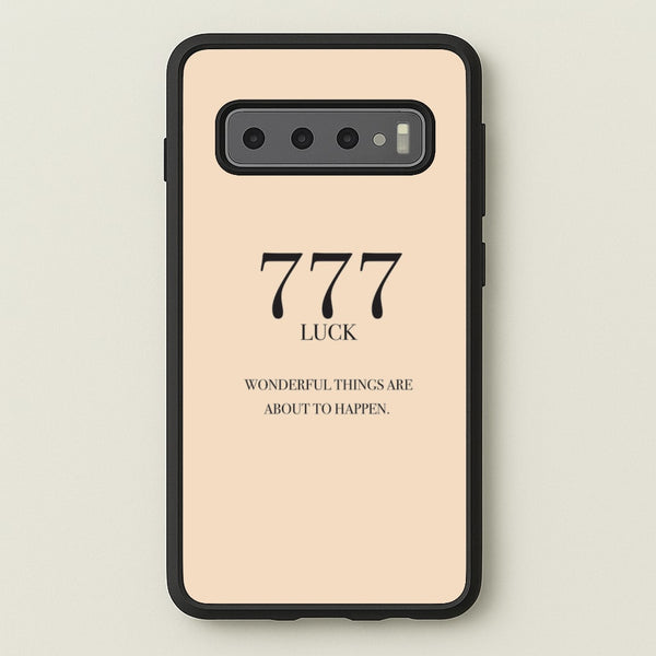 777 - Angel Numbers - Angel Numbers Phone Case for Galaxy S10