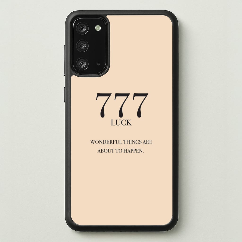 777 - Angel Numbers - Angel Numbers Phone Case for Galaxy Note 20