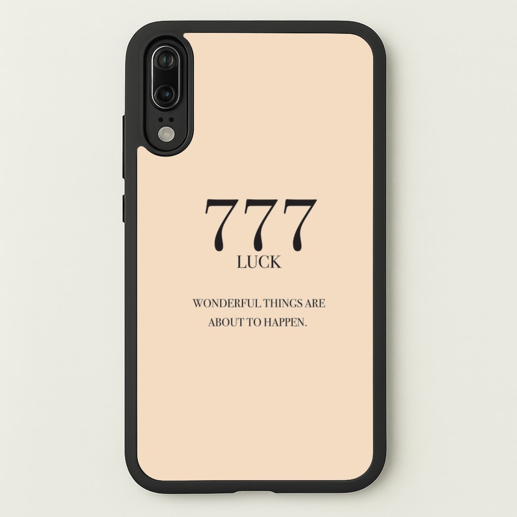 777 - Angel Numbers - Angel Numbers Phone Case for Huawei P20