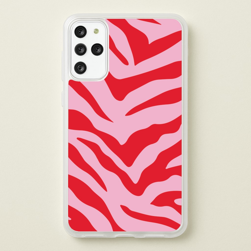 Pink Zebra - Animal Patterns - Animal Patterns Phone Case for Galaxy S20 Plus