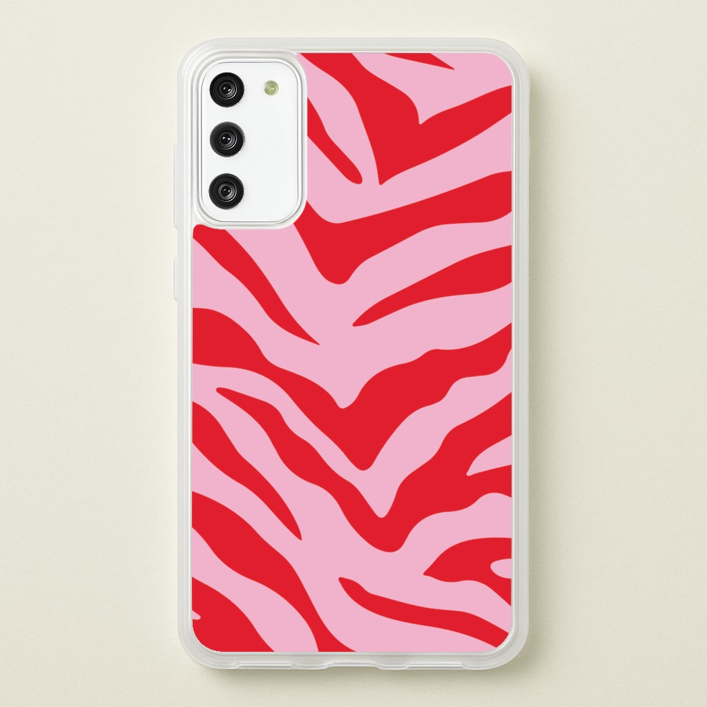 Pink Zebra - Animal Patterns - Animal Patterns Phone Case for Galaxy S20