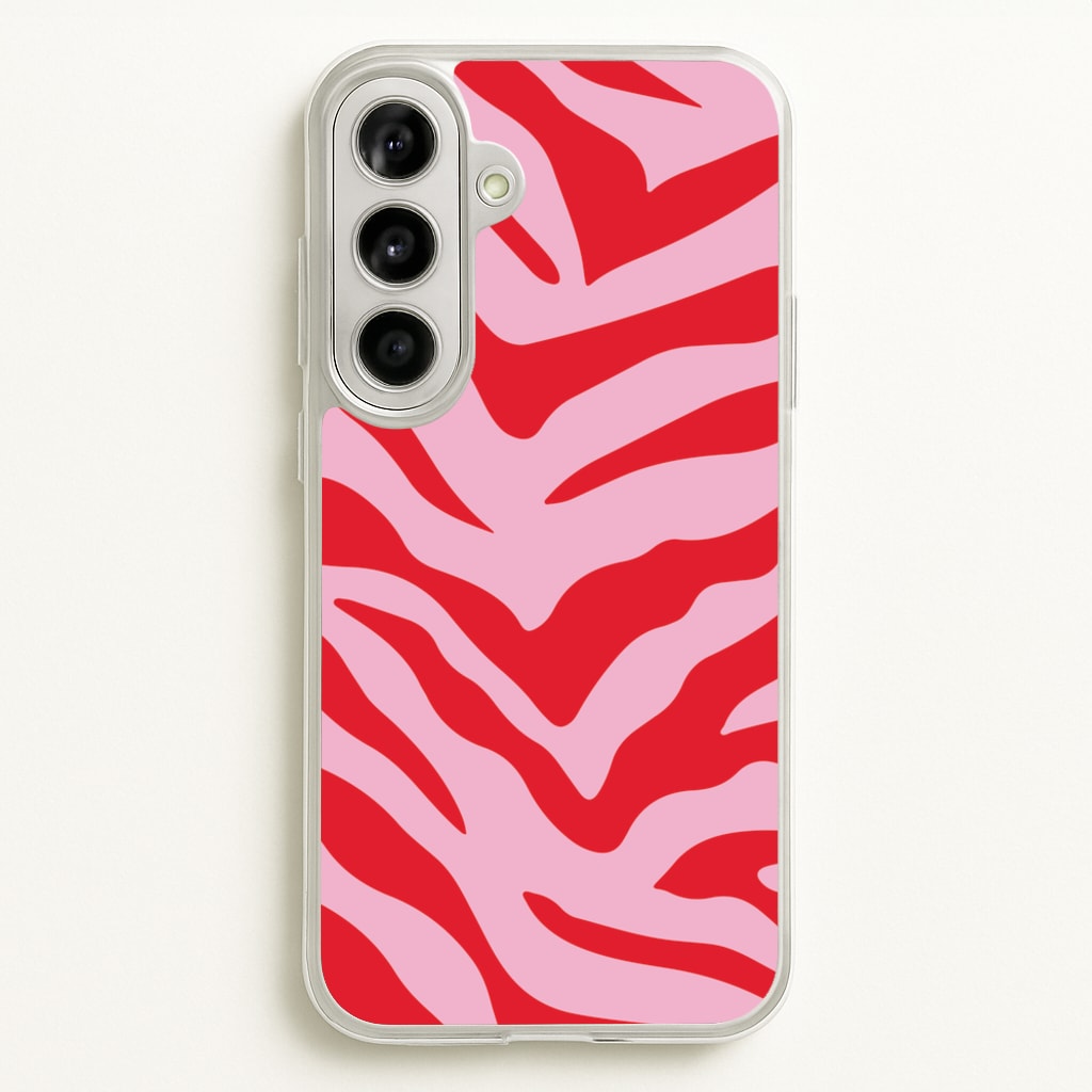 Pink Zebra - Animal Patterns - Animal Patterns Phone Case for Galaxy A56