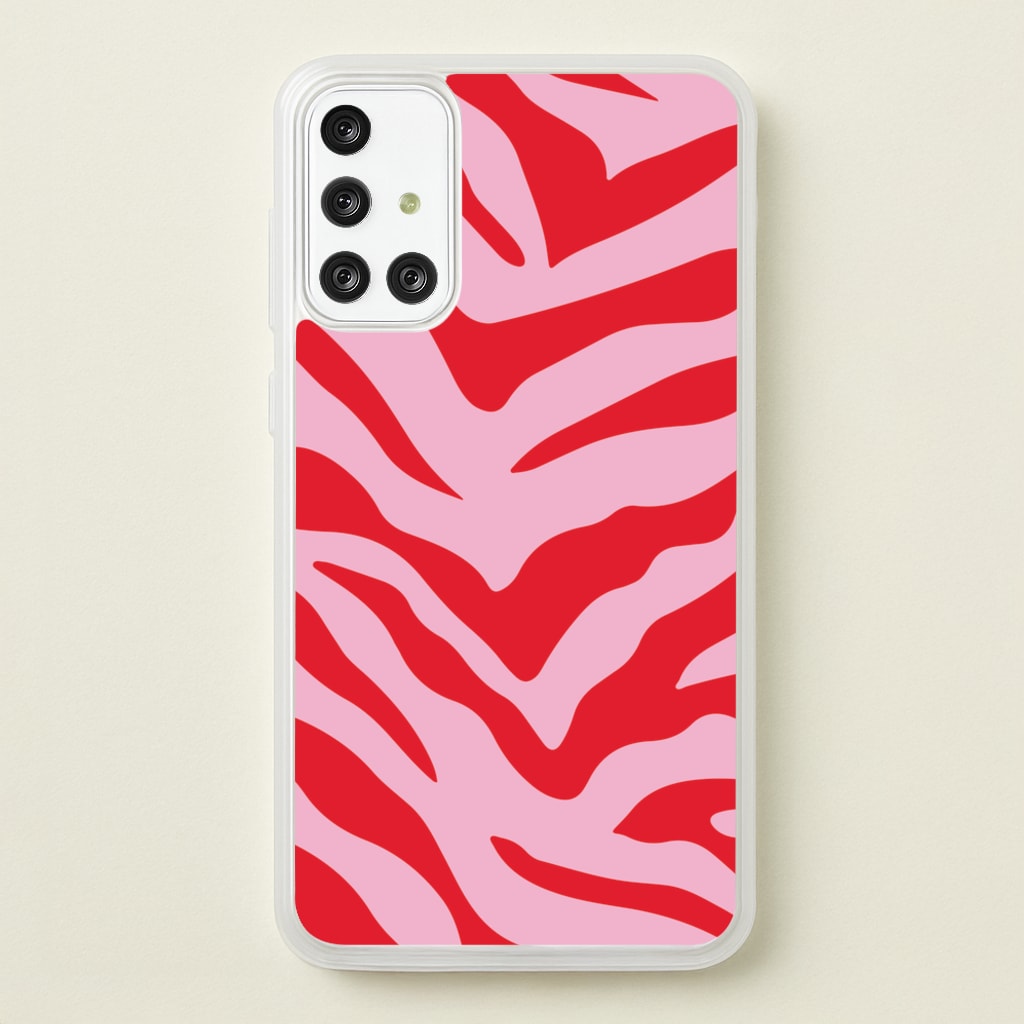 Pink Zebra - Animal Patterns - Animal Patterns Phone Case for Galaxy A71