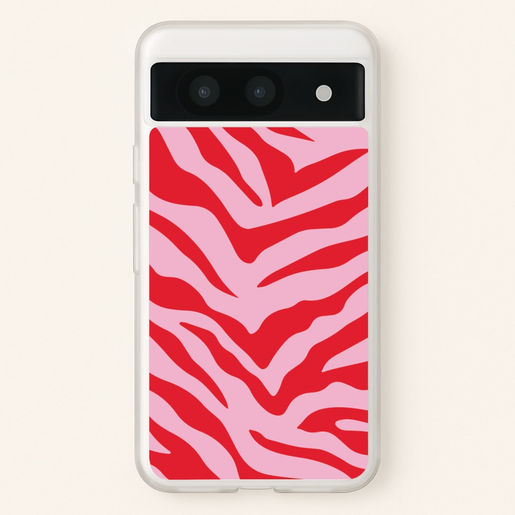 Pink Zebra - Animal Patterns - Animal Patterns Phone Case for Google Pixel 8a