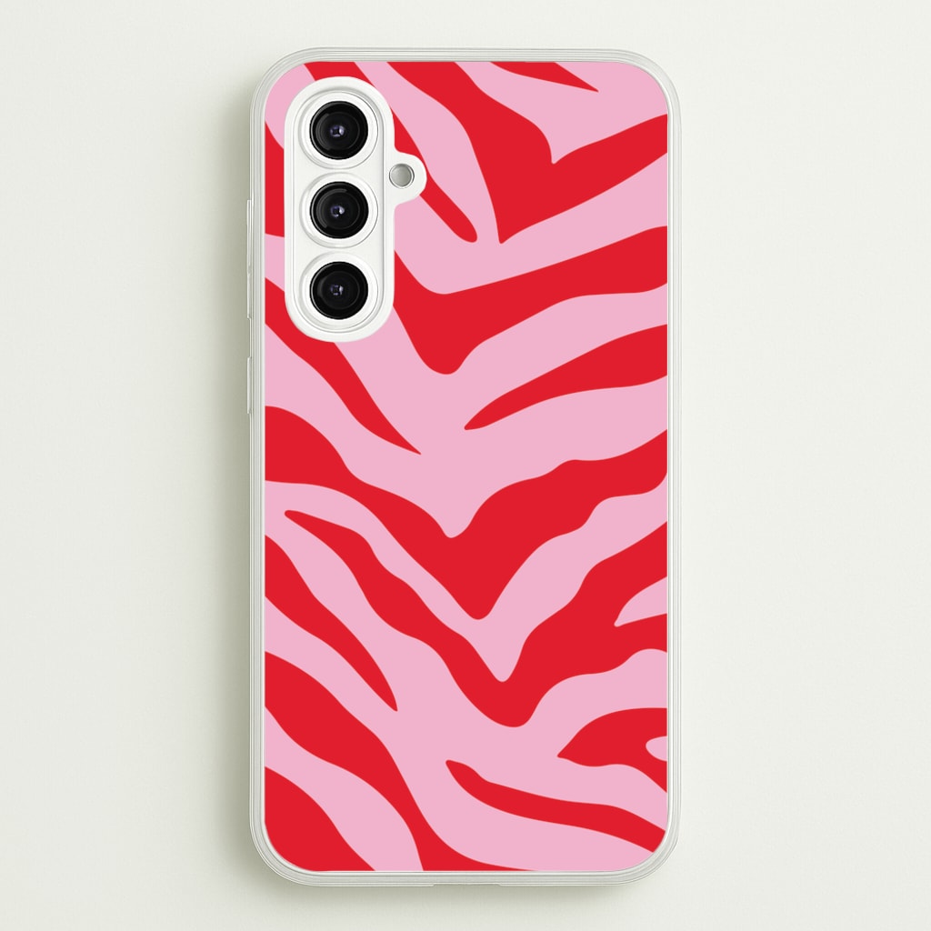 Pink Zebra - Animal Patterns - Animal Patterns Phone Case for Galaxy A16