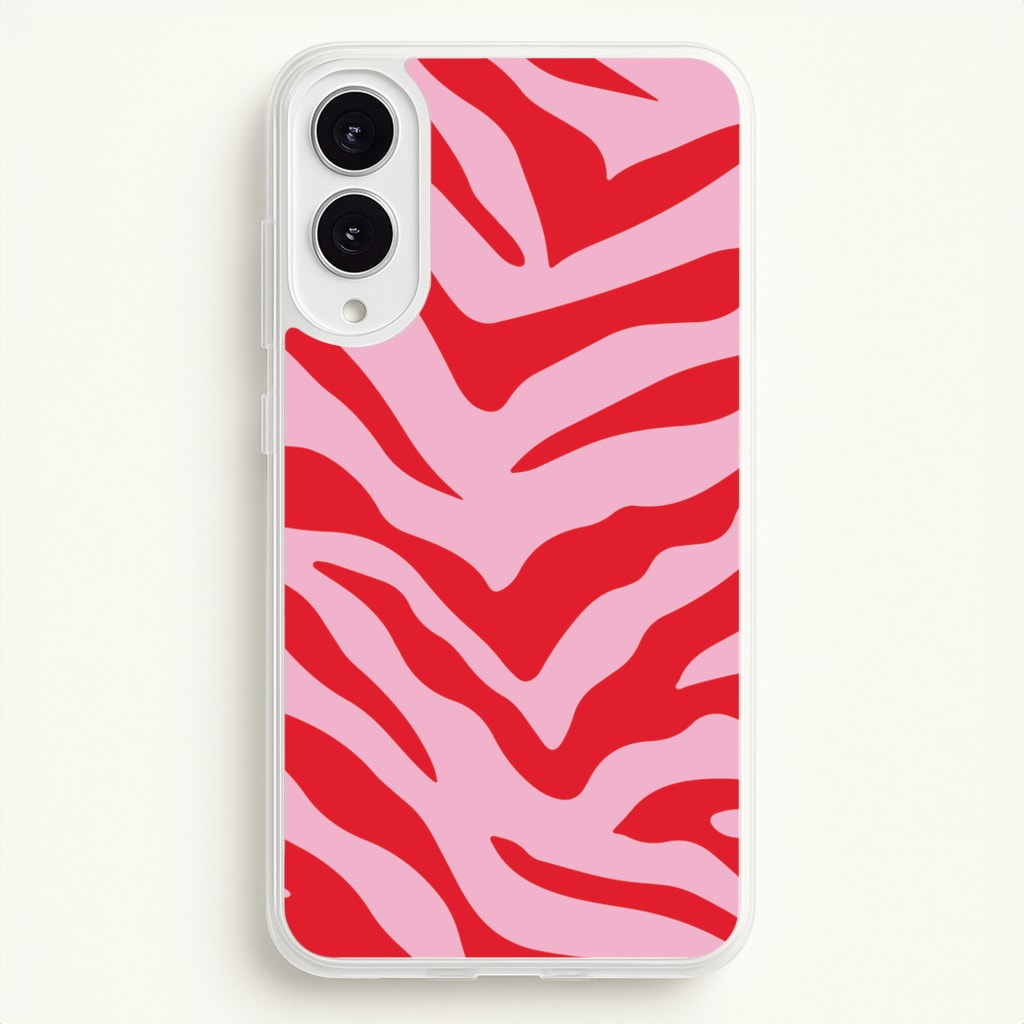 Pink Zebra - Animal Patterns - Animal Patterns Phone Case for Galaxy S25 Edge