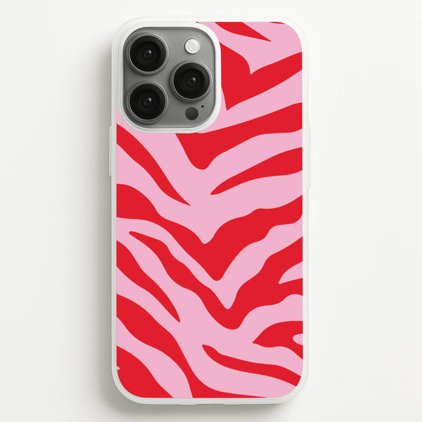 Pink Zebra - Animal Patterns - Animal Patterns Phone Case for iPhone 13 Pro Max