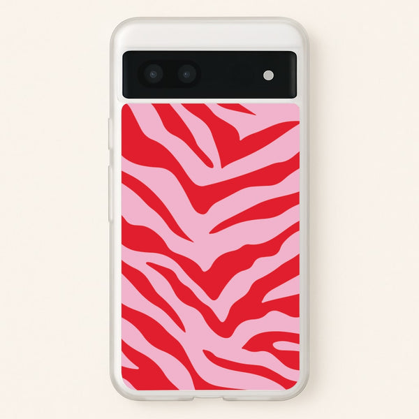 Pink Zebra - Animal Patterns - Animal Patterns Phone Case for Google Pixel 7a