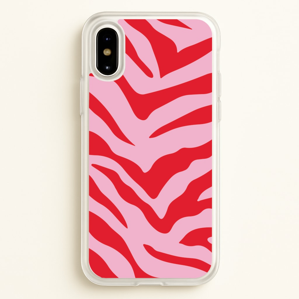 Pink Zebra - Animal Patterns - Animal Patterns Phone Case for iPhone X / XS