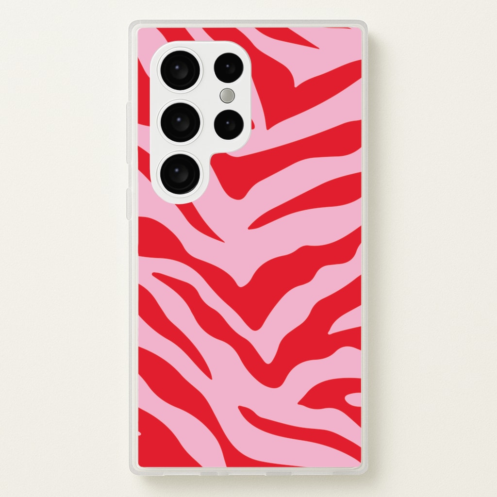 Pink Zebra - Animal Patterns - Animal Patterns Phone Case for Galaxy S24 Ultra