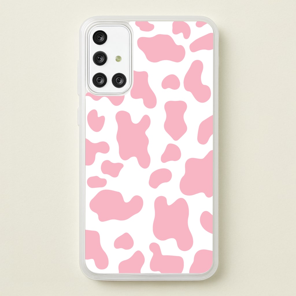 Pink Cow - Animal Patterns - Animal Patterns Phone Case for Galaxy A71