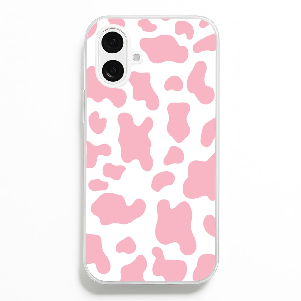 Pink Cow - Animal Patterns - Animal Patterns Phone Case for iPhone 16 Plus