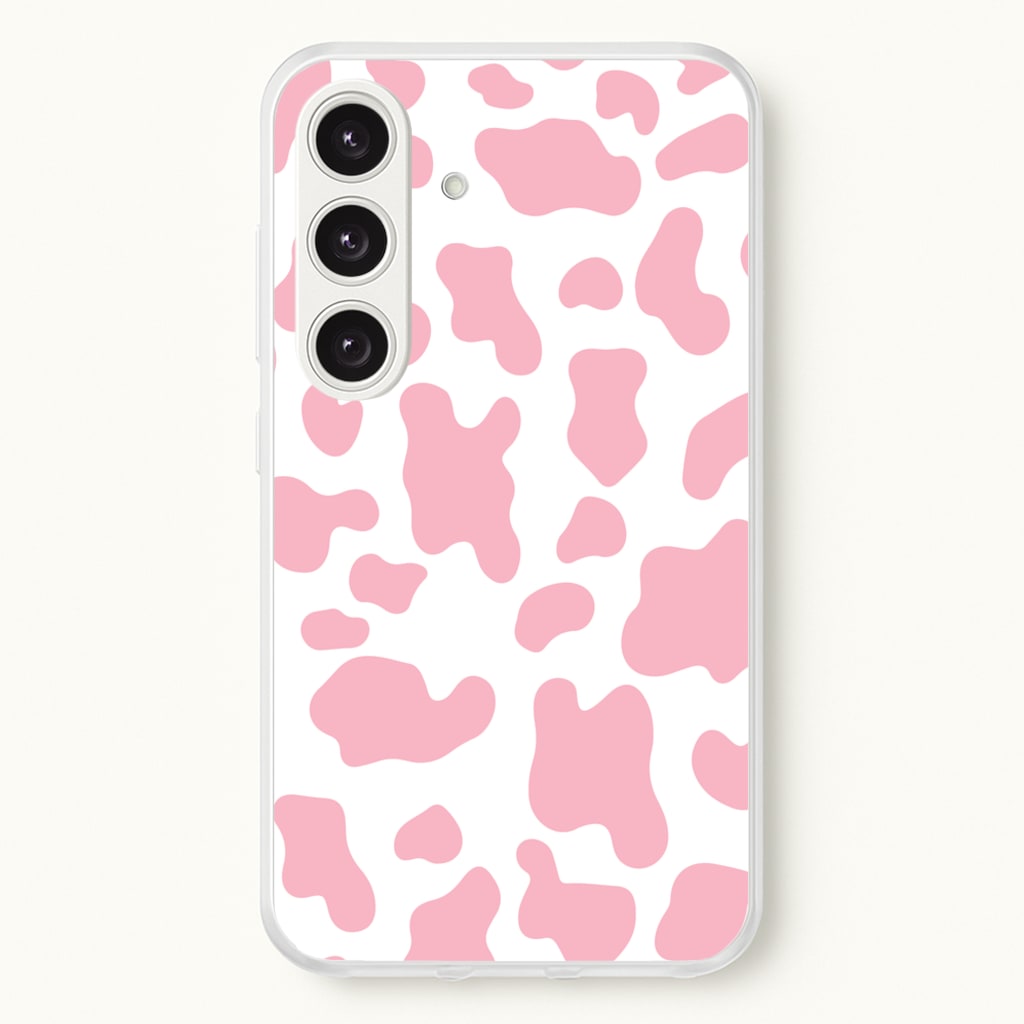 Pink Cow - Animal Patterns - Animal Patterns Phone Case for Galaxy S25