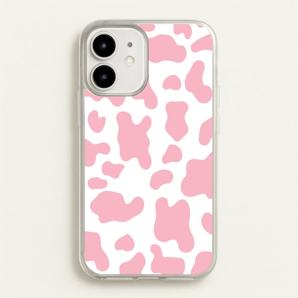 Pink Cow - Animal Patterns - Animal Patterns Phone Case for iPhone 12 / 12 Pro