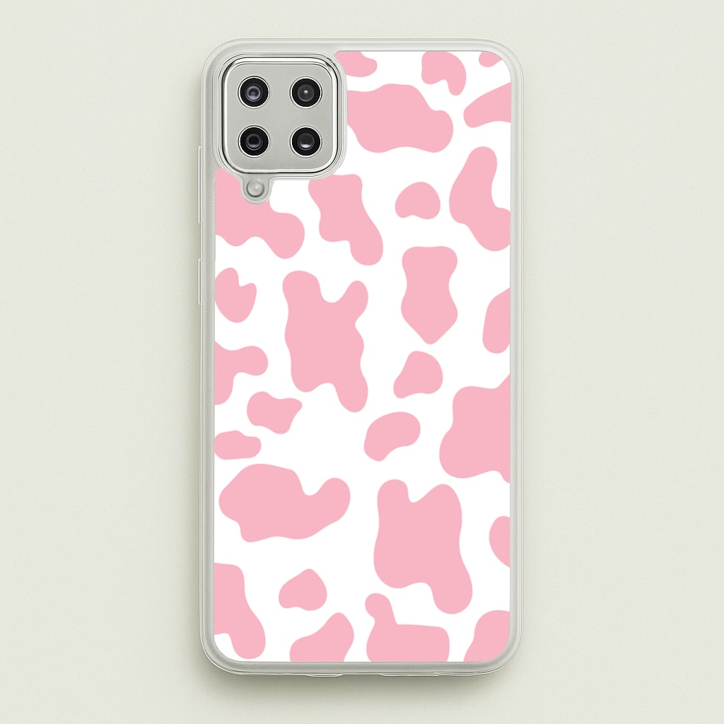 Pink Cow - Animal Patterns - Animal Patterns Phone Case for Galaxy A12
