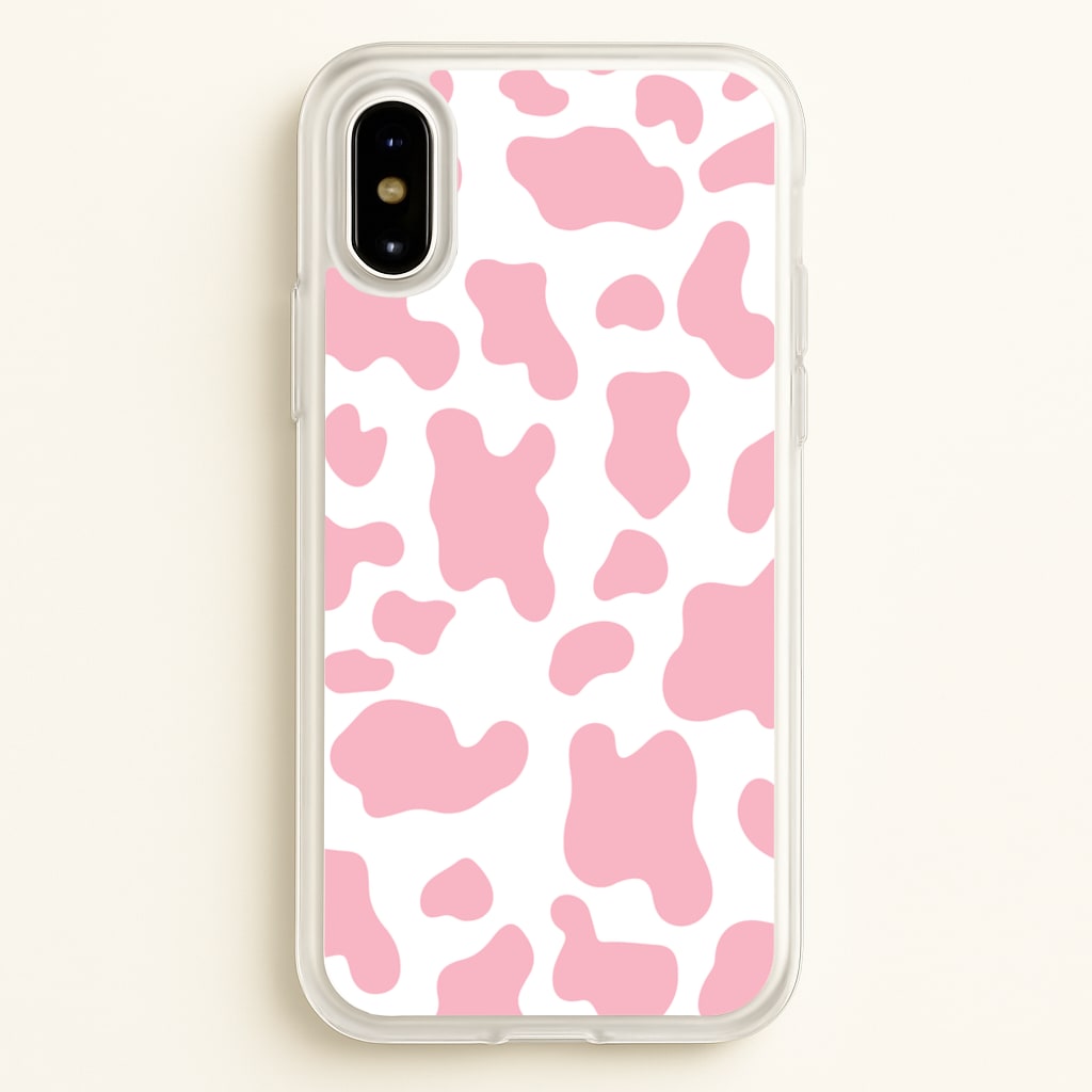 Pink Cow - Animal Patterns - Animal Patterns Phone Case for iPhone X / XS