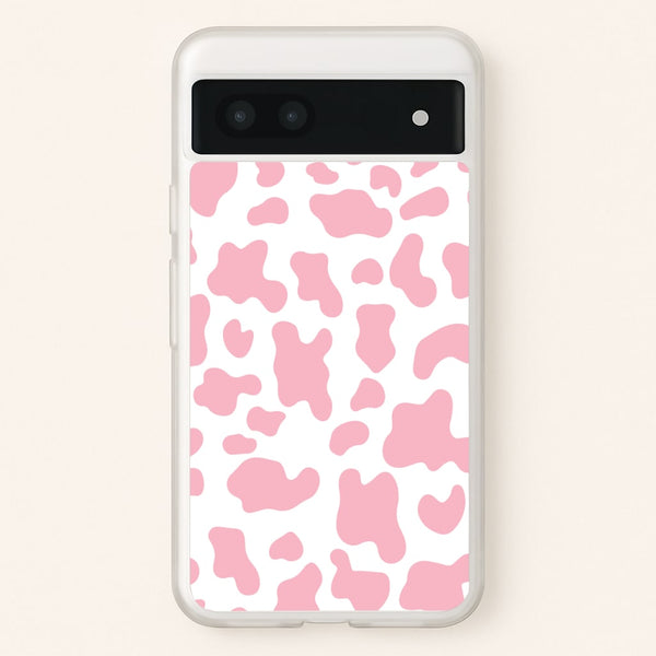 Pink Cow - Animal Patterns - Animal Patterns Phone Case for Google Pixel 6a